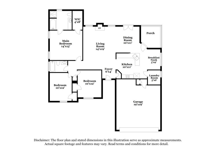 2,230/Mo, 2684 Candler Dr SW Marietta, GA 30064 Floor Plan View