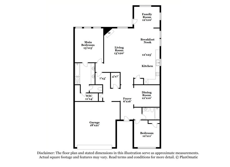 2,295/Mo, 206 Nuttall Dr Griffin, GA 30223 Floor Plan View