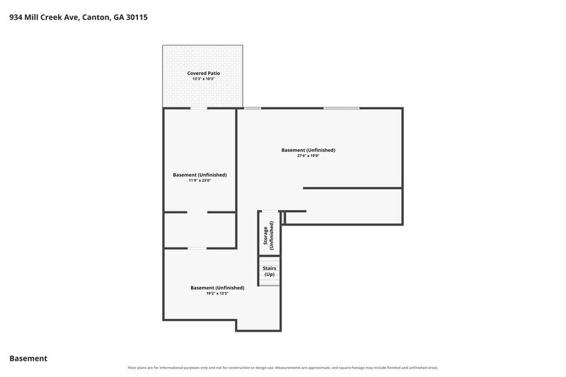 2,460/Mo, 934 Mill Creek Ave Canton, GA 30115 Floor Plan View