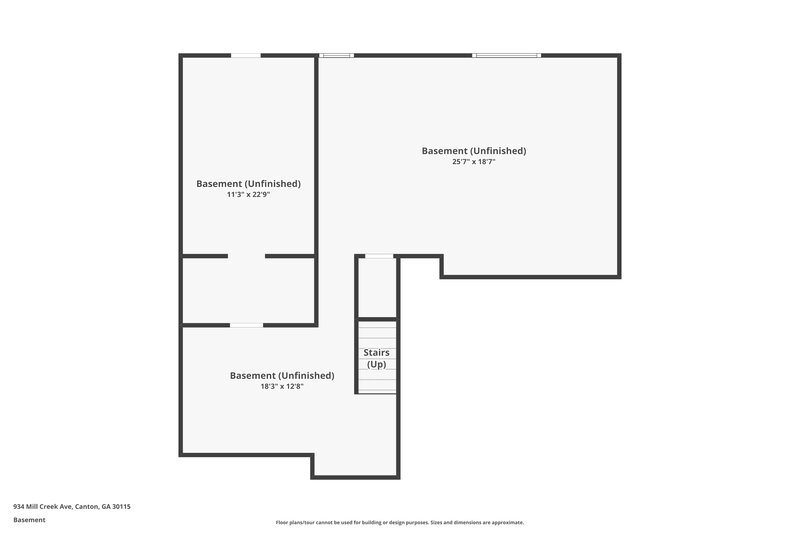 2,565/Mo, 934 Mill Creek Ave Canton, GA 30115 Floor Plan View 3
