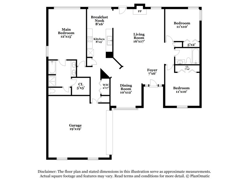 1,705/Mo, 167 Ivey Lake Pkwy Temple, GA 30179 Floor Plan View