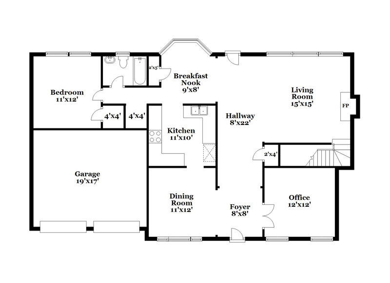 2,690/Mo, 990 Amberton Ln Powder Springs, GA 30127 Floor Plan View