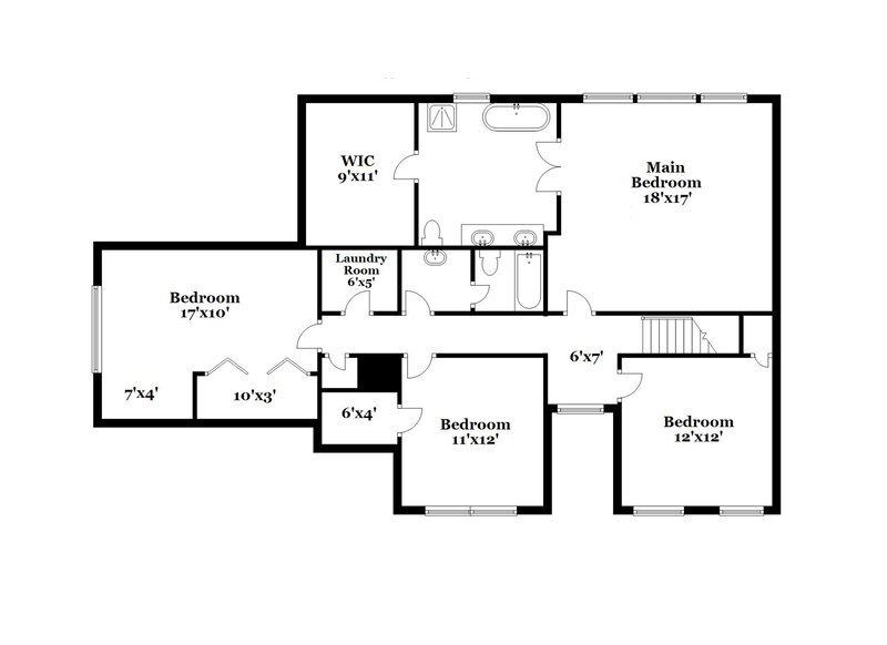 2,690/Mo, 990 Amberton Ln Powder Springs, GA 30127 Floor Plan View 2