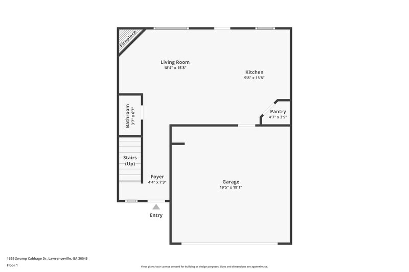 2,090/Mo, 1629 Swamp Cabbage Dr Lawrenceville, GA 30045 Floor Plan View