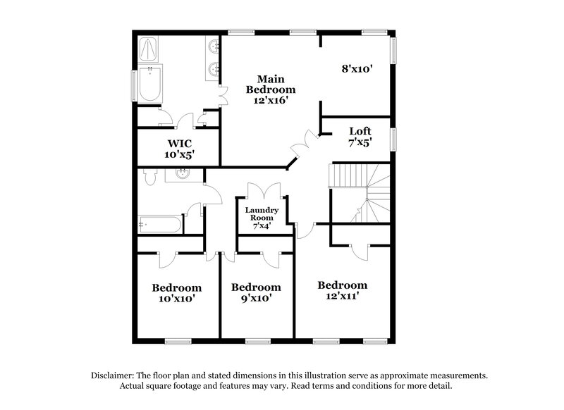 2,420/Mo, 741 Collingsworth Ln Lawrenceville, GA 30043 Floor Plan View 2