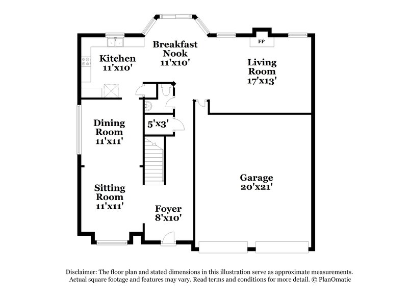 2,120/Mo, 7781 Parkside Dr Lithia Springs, GA 30122 Floor Plan View