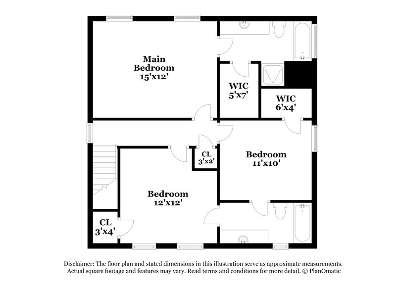 2,160/Mo, 3057 Heatherbrook Trce Canton, GA 30114 Floorplan View 2