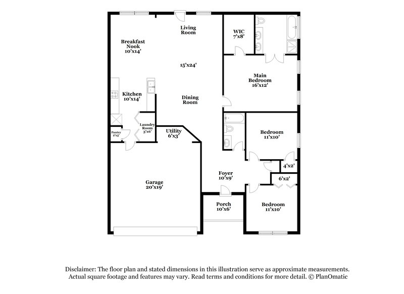 1,735/Mo, 38 Robin Rd Adairsville, GA 30103 Floor Plan View
