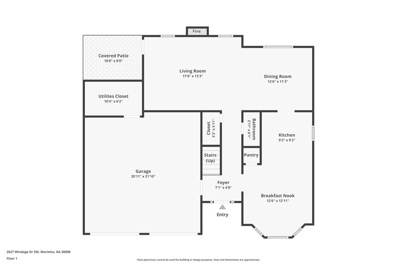 2,315/Mo, 2627 Windage Dr SW Marietta, GA 30008 Floor Plan View