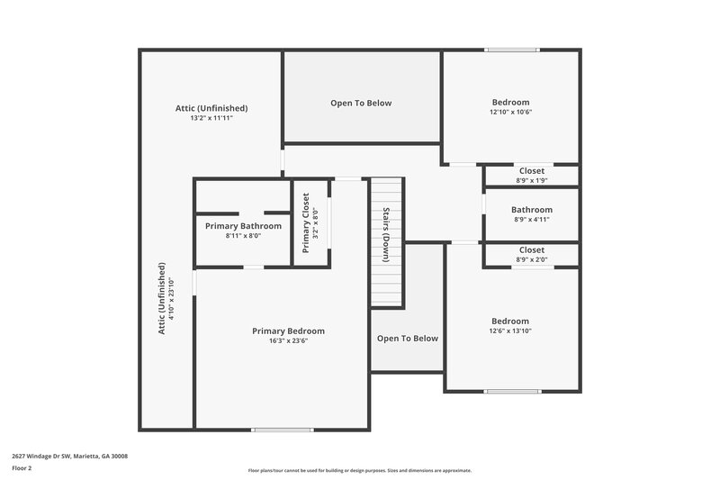 2,315/Mo, 2627 Windage Dr SW Marietta, GA 30008 Floor Plan View 2