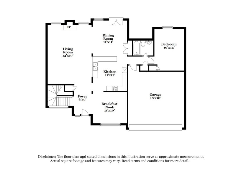 3,630/Mo, 410 Deepstream Crossing Canton, GA 30115 Floor Plan View