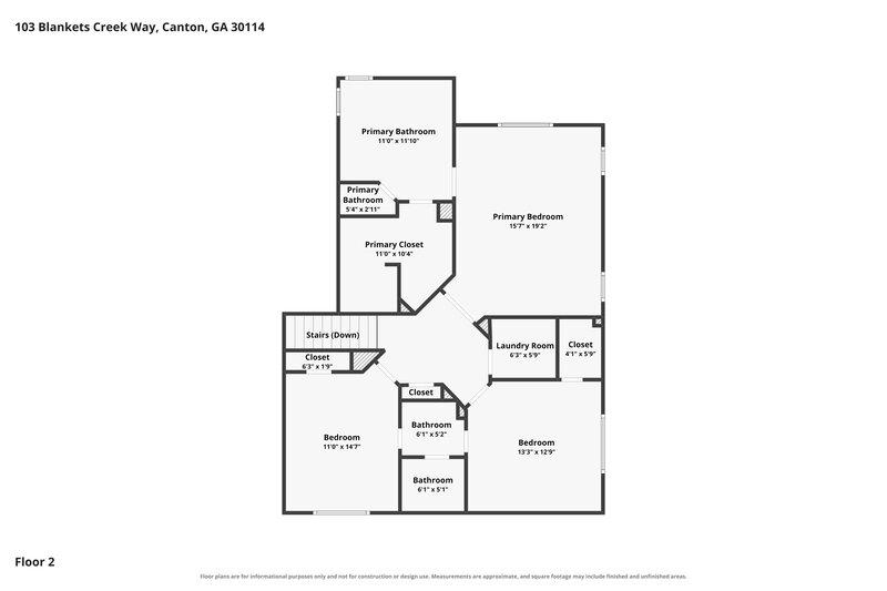 2,875/Mo, 103 Blankets Creek Way Canton, GA 30114 Floorplan View 2