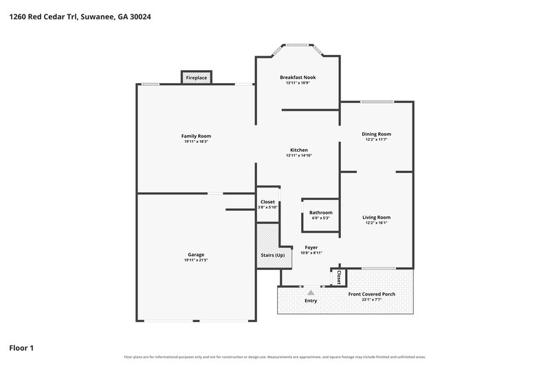 2,480/Mo, 1260 Red Cedar Trl Suwanee, GA 30024 Floor Plan View 2