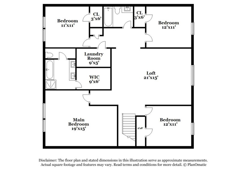 2,755/Mo, 5856 Hackberry Ln Braselton, GA 30517 Floor Plan View