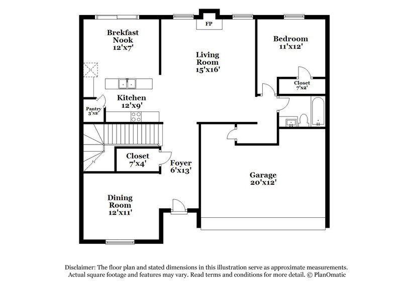 2,755/Mo, 5856 Hackberry Ln Braselton, GA 30517 Floor Plan View 2