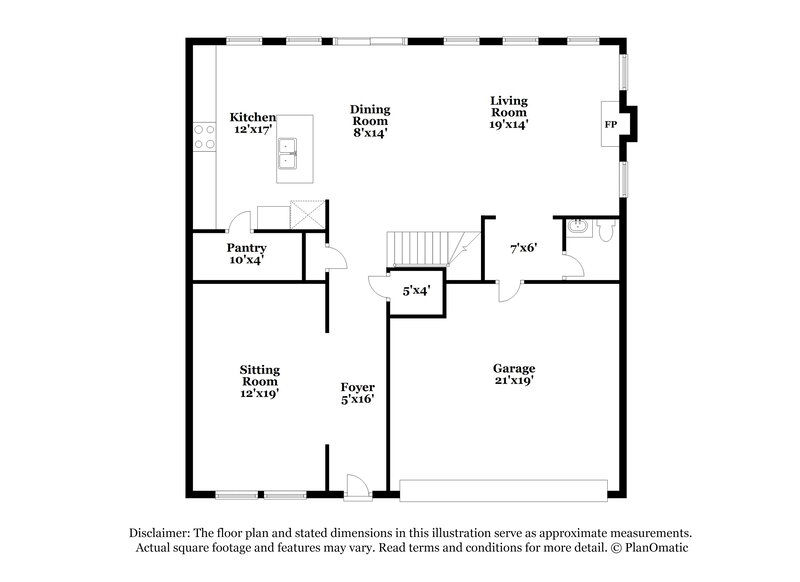 2,480/Mo, 5862 Union Grove Dr Braselton, GA 30517 Floor Plan View