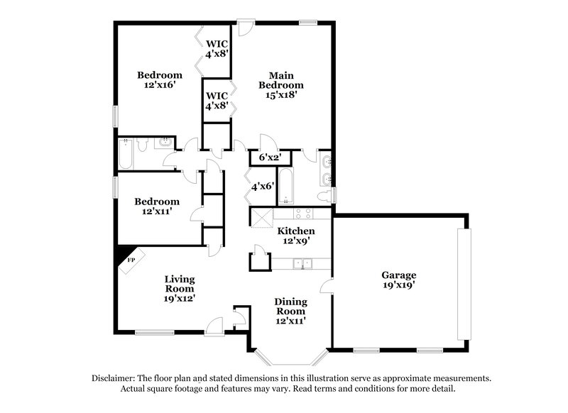 2,620/Mo, 1116 Kramden Ct McDonough, GA 30252 Floor Plan View