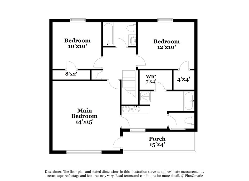 1,885/Mo, 300 Marley Dr South Fulton, GA 30349 Floor Plan View 2