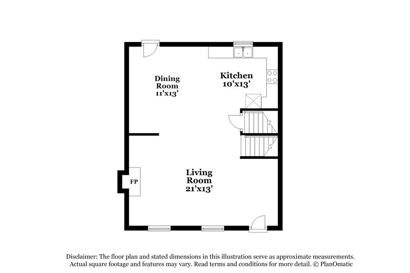 1,770/Mo, 4964 Hampstead Ln Acworth, GA 30101 Floor Plan View