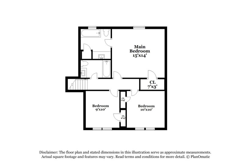 1,770/Mo, 4964 Hampstead Ln Acworth, GA 30101 Floor Plan View 2