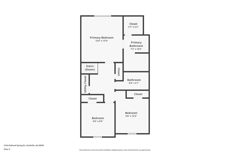 2,050/Mo, 2124 Oakland Spring Dr Snellville, GA 30039 Floorplan View 2