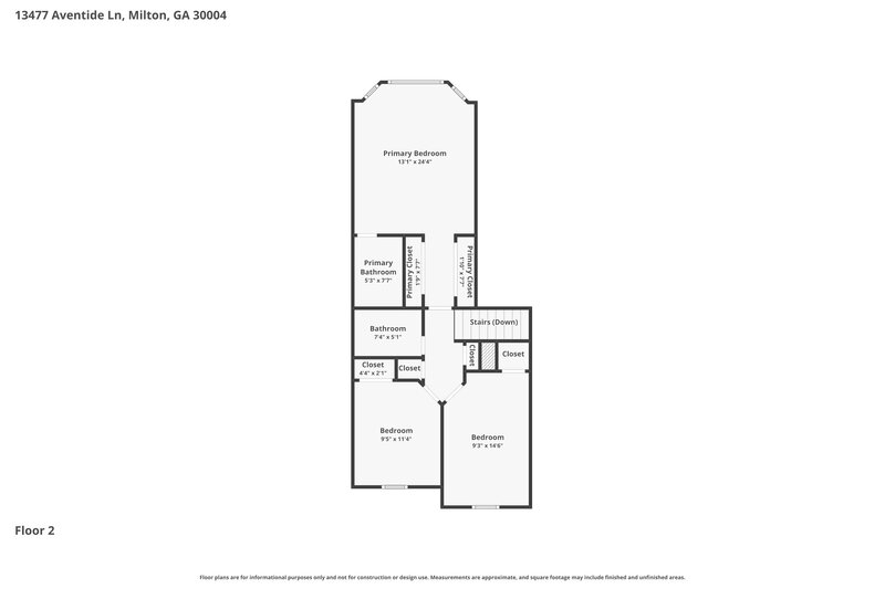 2,435/Mo, 13477 Aventide Ln Alpharetta, GA 30004 Floor Plan View 2