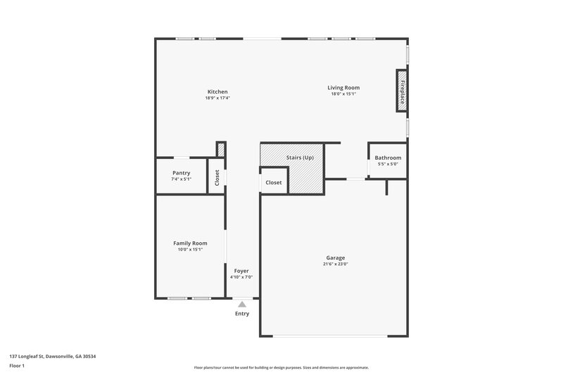 2,290/Mo, 137 Longleaf St Dawsonville, GA 30534 Floor Plan View