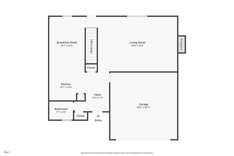 2,000/Mo, 216 Brightondale Blvd Dallas, GA 30132 Floor Plan View