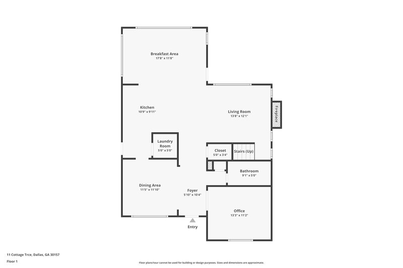 3,260/Mo, 11 Cottage Trce Dallas, GA 30157 Floor Plan View