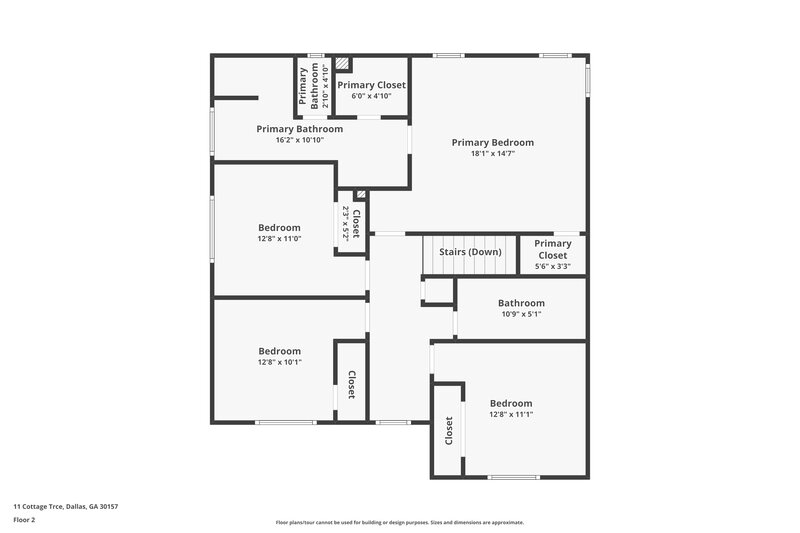3,260/Mo, 11 Cottage Trce Dallas, GA 30157 Floor Plan View 2