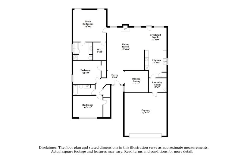 1,885/Mo, 313 The Gables Dr McDonough, GA 30253 Floor Plan View