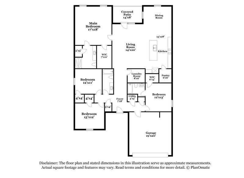 2,115/Mo, 69 Bentwater Way Hoschton, GA 30548 Floor Plan View