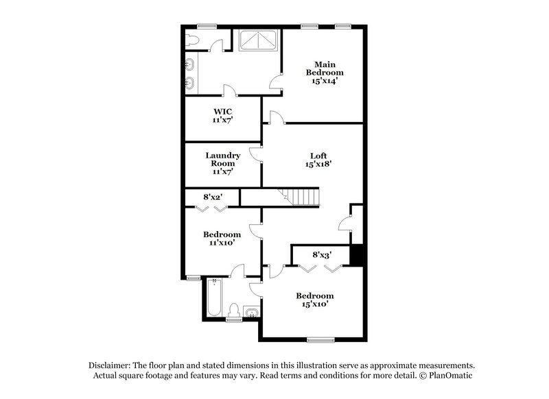 2,460/Mo, 1157 Sunny Lake Dr Lawrenceville, GA 30043 Floor Plan View 2