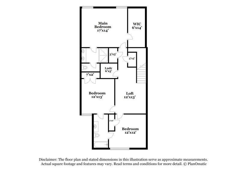 2,365/Mo, 1605 Villageside Ct Lawrenceville, GA 30043 Floorplan View 2