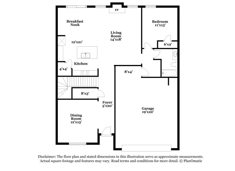 2,745/Mo, 5854 Union Grove Dr Braselton, GA 30517 Floor Plan View