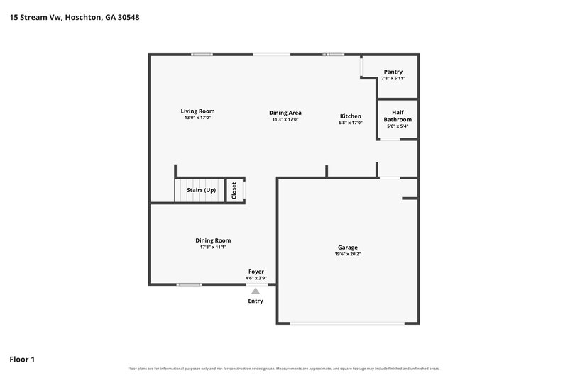 2,055/Mo, 15 Stream Vw Hoschton, GA 30548 Floor Plan View
