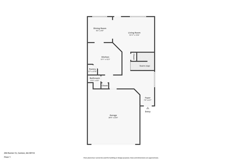 1,975/Mo, 204 Ranier Ct Canton, GA 30114 Floorplan View