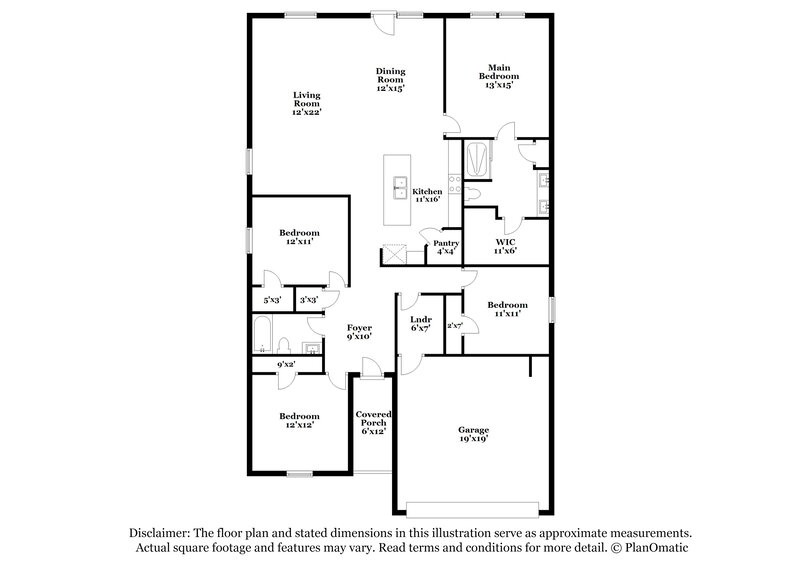 2,200/Mo, 570 Knightsbridge Lane Winder, GA 30680 Floorplan View