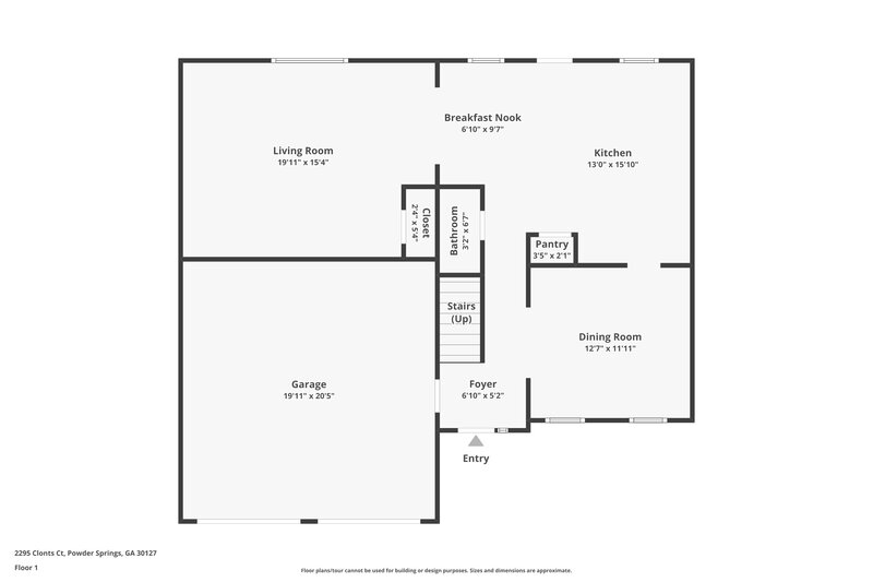 2,215/Mo, 2295 Clonts Ct Powder Springs, GA 30127 Floor Plan View