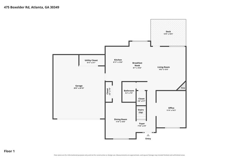 2,515/Mo, 475 Boxelder Rd Atlanta, GA 30349 Floor Plan View