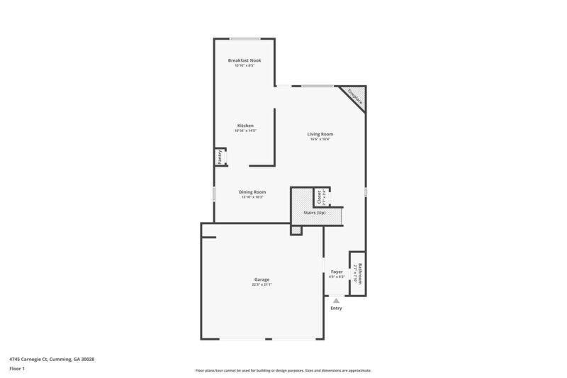 3,390/Mo, 4745 Carnegie Ct Cumming, GA 30028 Floorplan View