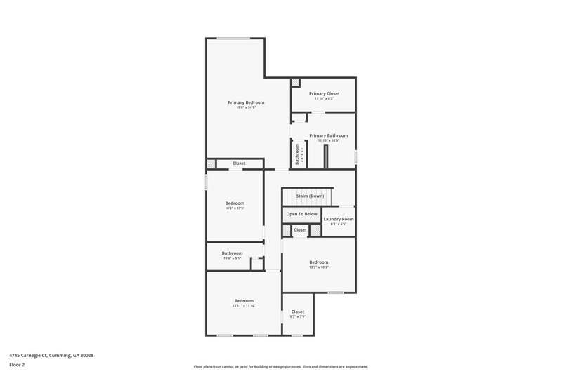 3,390/Mo, 4745 Carnegie Ct Cumming, GA 30028 Floorplan View 2