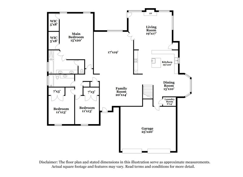 2,490/Mo, 655 Timber Ives Dr Dacula, GA 30019 Floor Plan View