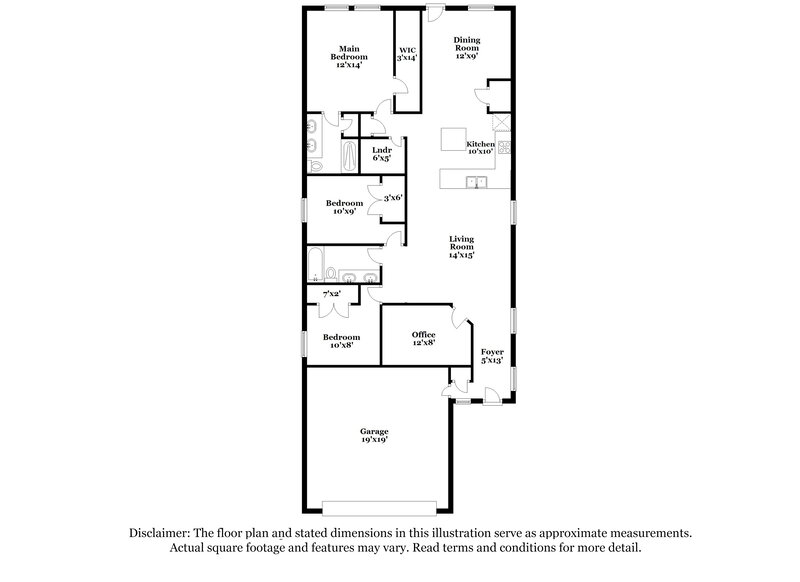 2,500/Mo, 328 Cobb Branch Dr Maxwell, TX 78656 Floor Plan View