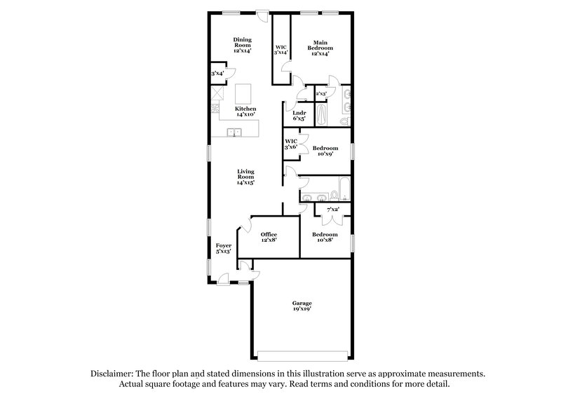 1,785/Mo, 274 Cobb Branch Dr Maxwell, TX 78656 Floor Plan View