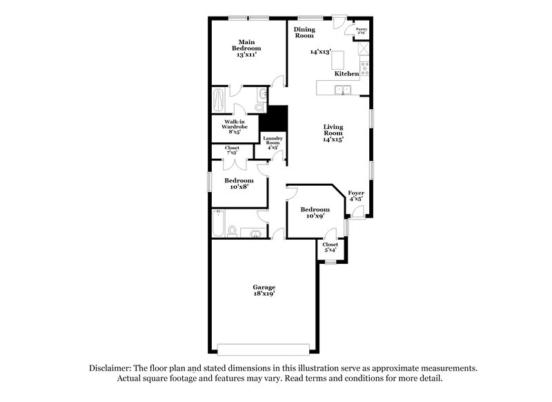 1,720/Mo, 244 Cobb Branch Dr Maxwell, TX 78656 Floor Plan View