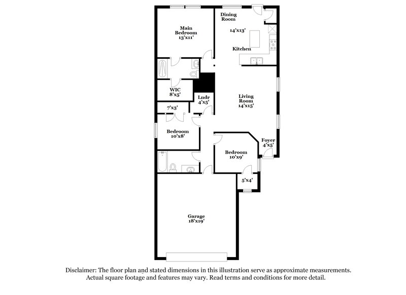 1,720/Mo, 214 Cobb Branch Dr Maxwell, TX 78656 Floor Plan View