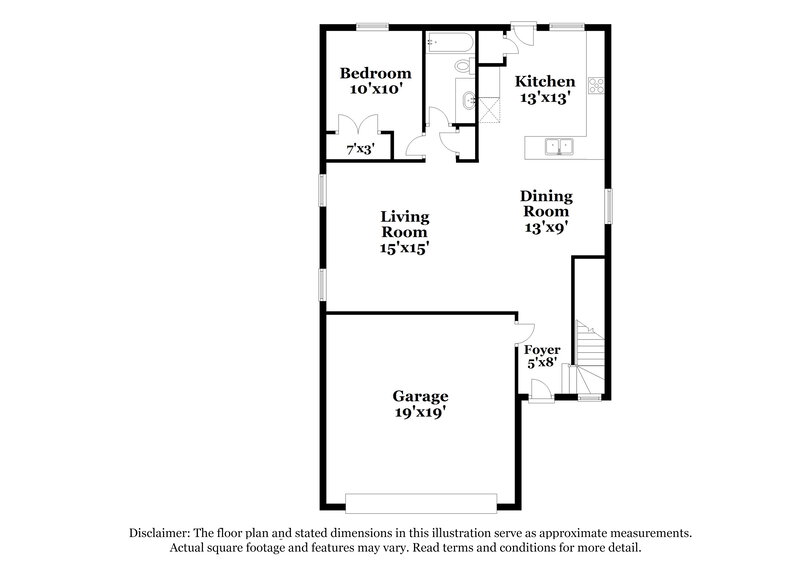 1,940/Mo, 156 Cobb Branch Dr Maxwell, TX 78656 Floor Plan View