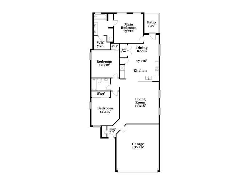 2,190/Mo, 532 Shimek St Jarrell, TX 76537 Floor Plan View