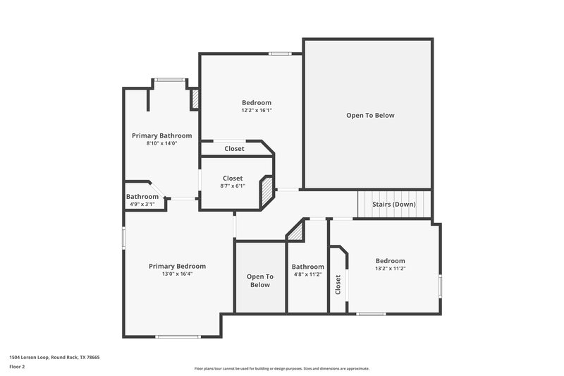 1,720/Mo, 1504 Lorson Loop Round Rock, TX 78665 Floor Plan View 2